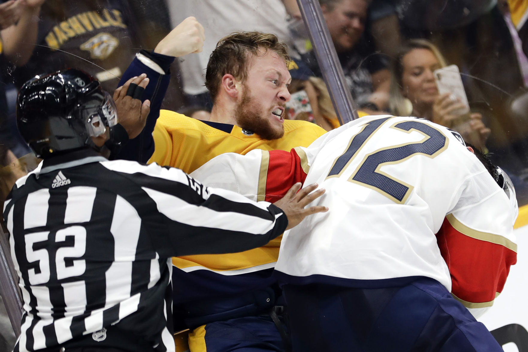 APTOPIX Panthers Predators Hockey